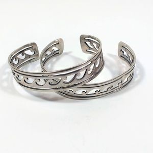 Pair of Sterling Silver Cuff Bracelets